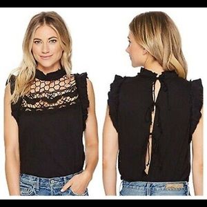 Free people simply smiles crochet top